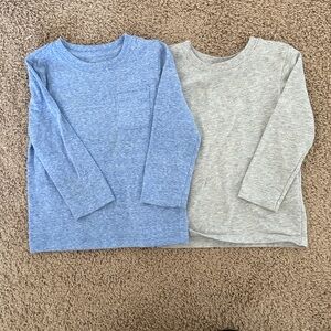 Blue and Gray Long Sleeve Shirts